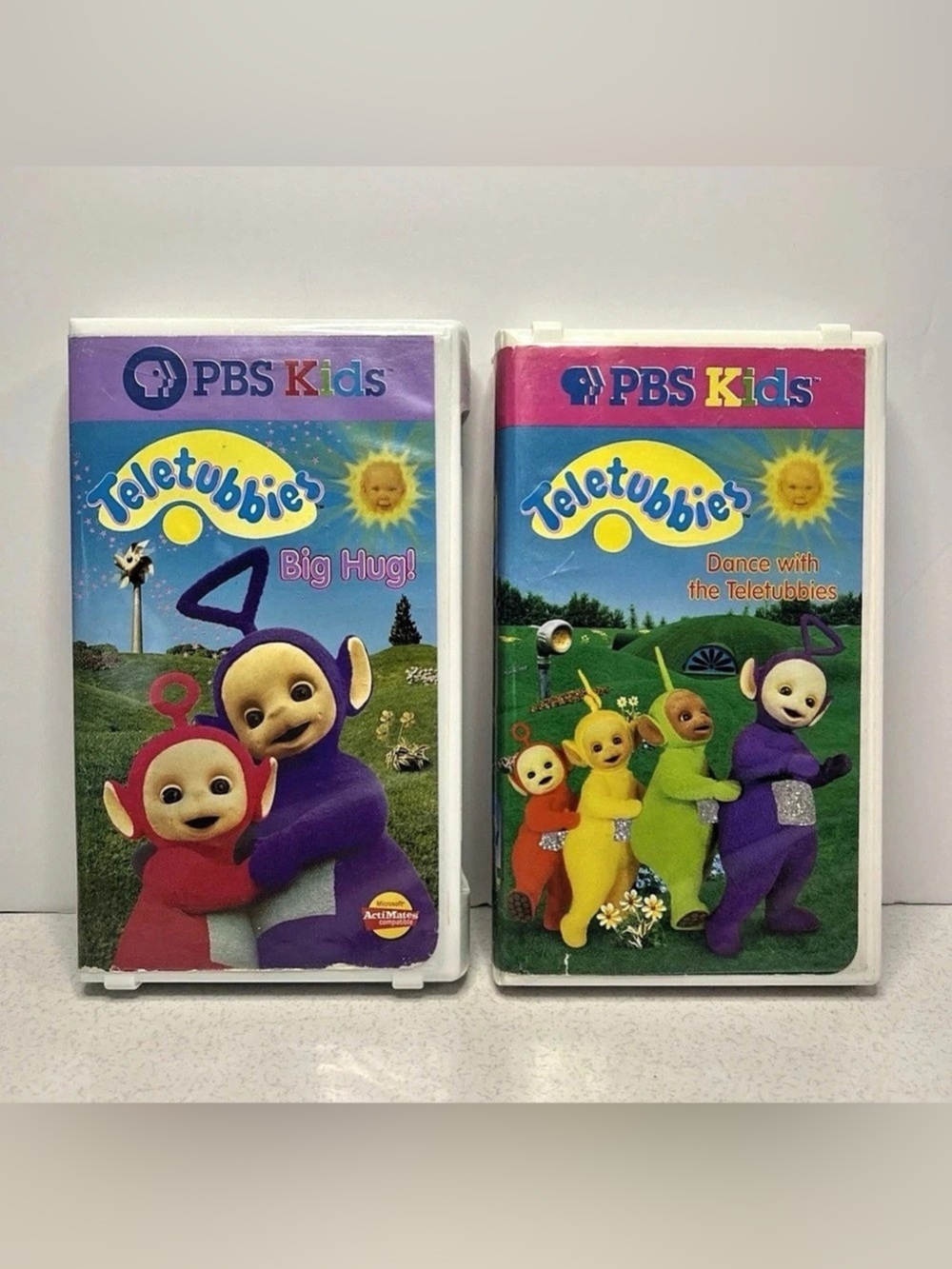 Teletubbies VHS Lot PBS Kids Big Hug! & Dance With The TeleTubbies Lot Of 2